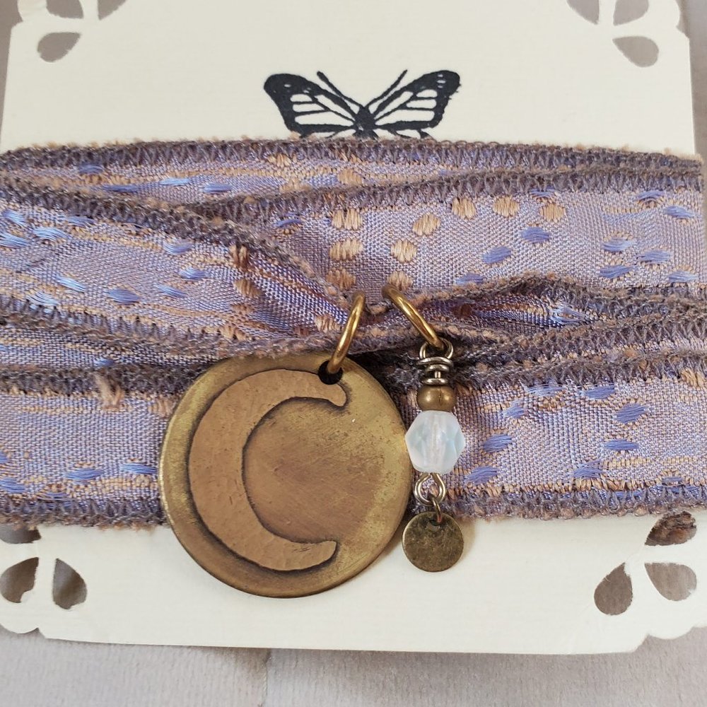 Wrap bracelet with moon charm